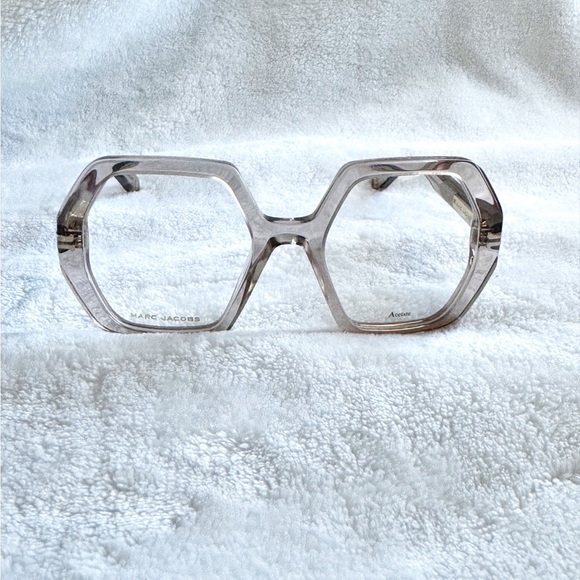 MARC JACOBS Women’s MJ 1077 Beige Hexagon Eyeglasses - Picture 3 of 8